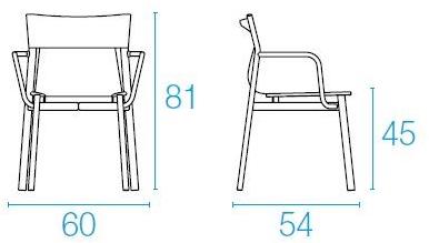 emu Стул с подлокотниками из алюминия и технической ткани  799  - Вид №13