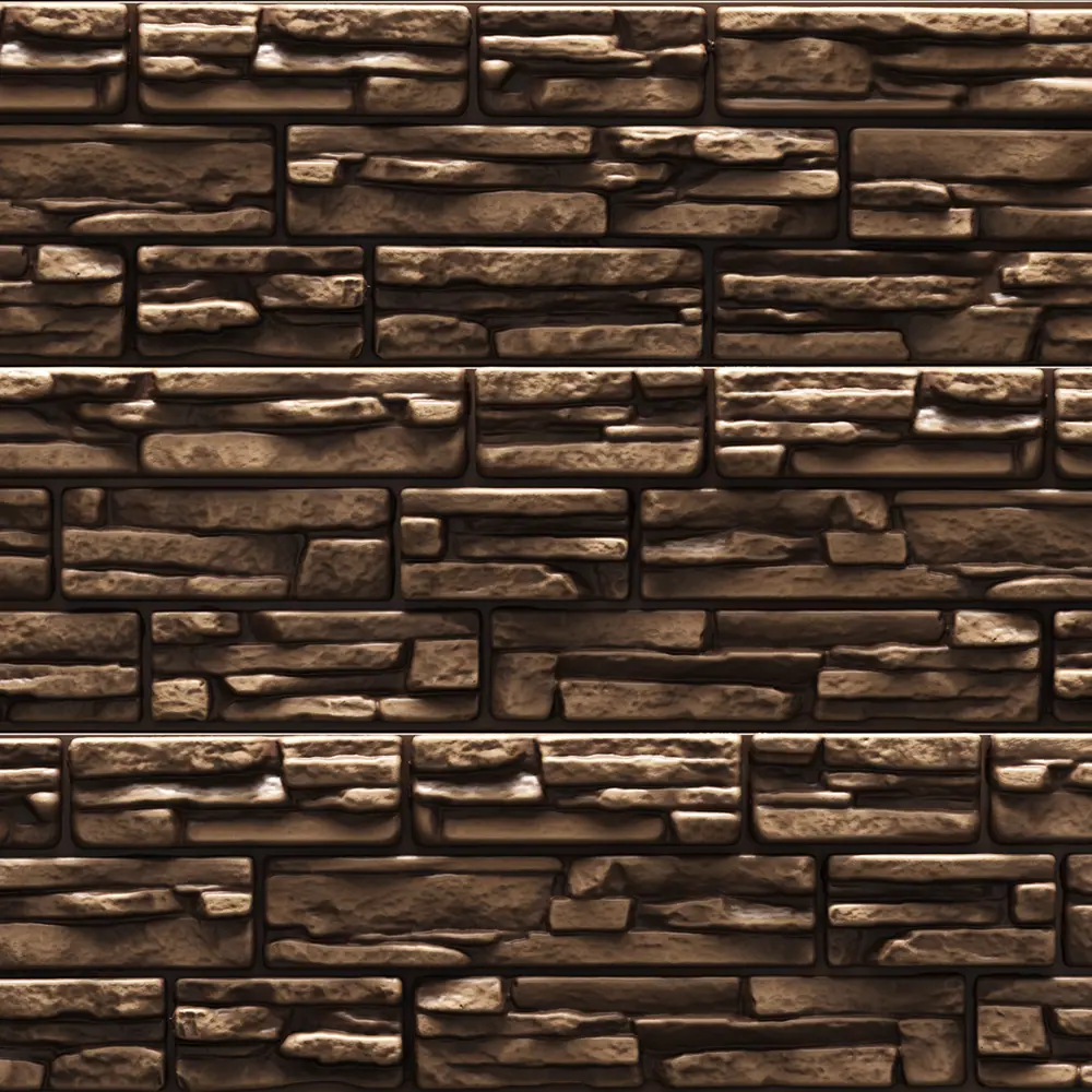 85346250 Сайдинг виниловый Döcke Rocky Сланец 1.8 м Кедровый Орех 0.51 м² STLM-0062053 - Вид №1