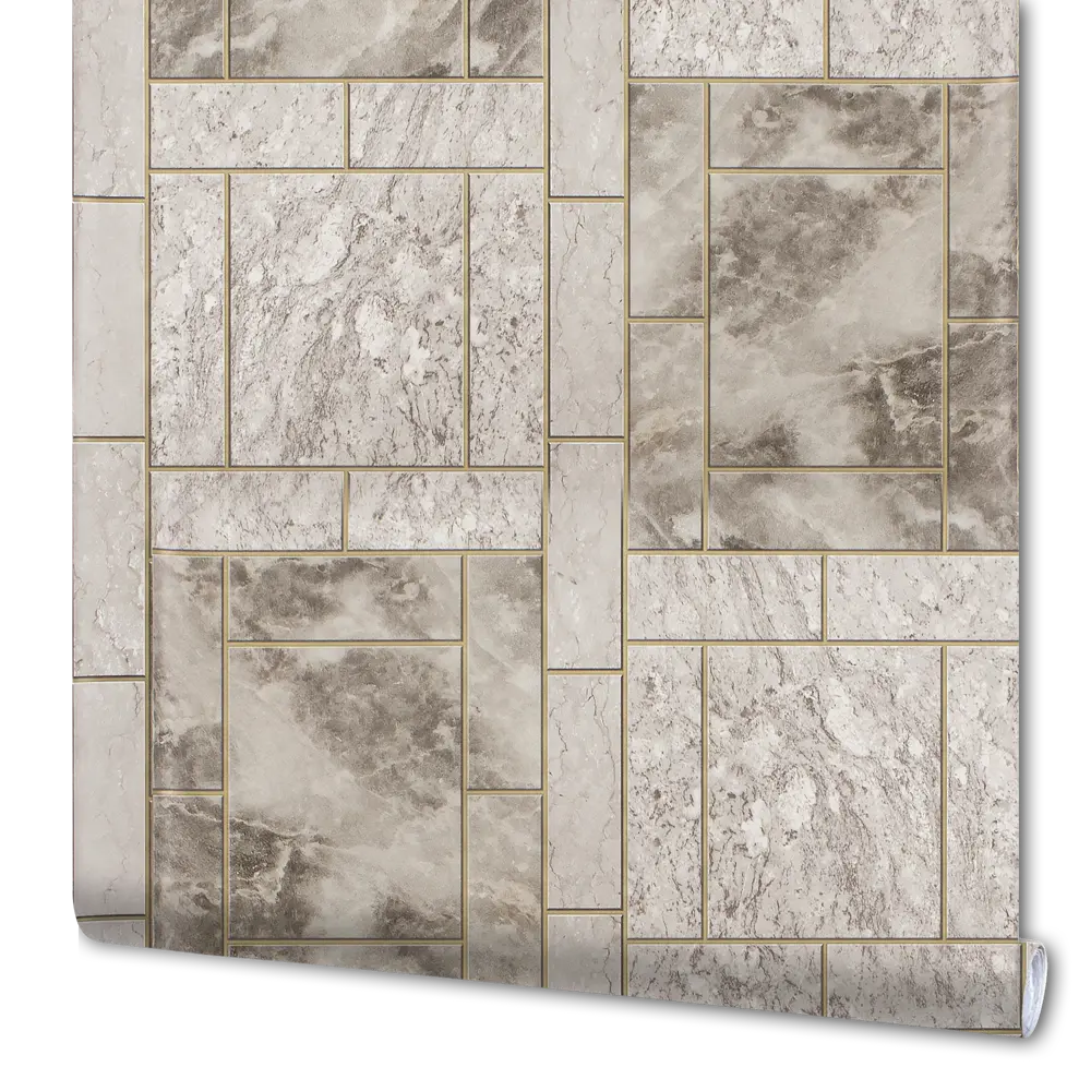 Обои бумажные Плитка серые 0.53 м 388-17 ВГ1 Santreyd STLM-2204350