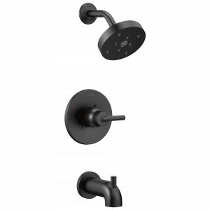 T14459-BL Monitor® 14 Series H2Okinetic® для ванны и душа Delta Faucet Trinsic Матовый черный