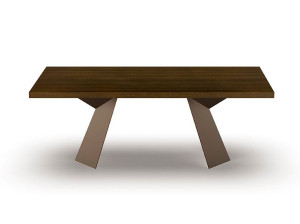 Прямоугольный стол из шпона