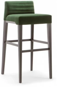 Tirolo Табурет из массива дерева и ткани со спинкой Ginevra 031 sg