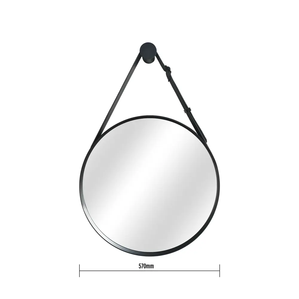 Зеркало декоративное Kreaforta Barbier D57 см металл цвет черный STLM-2033600 - Вид №3
