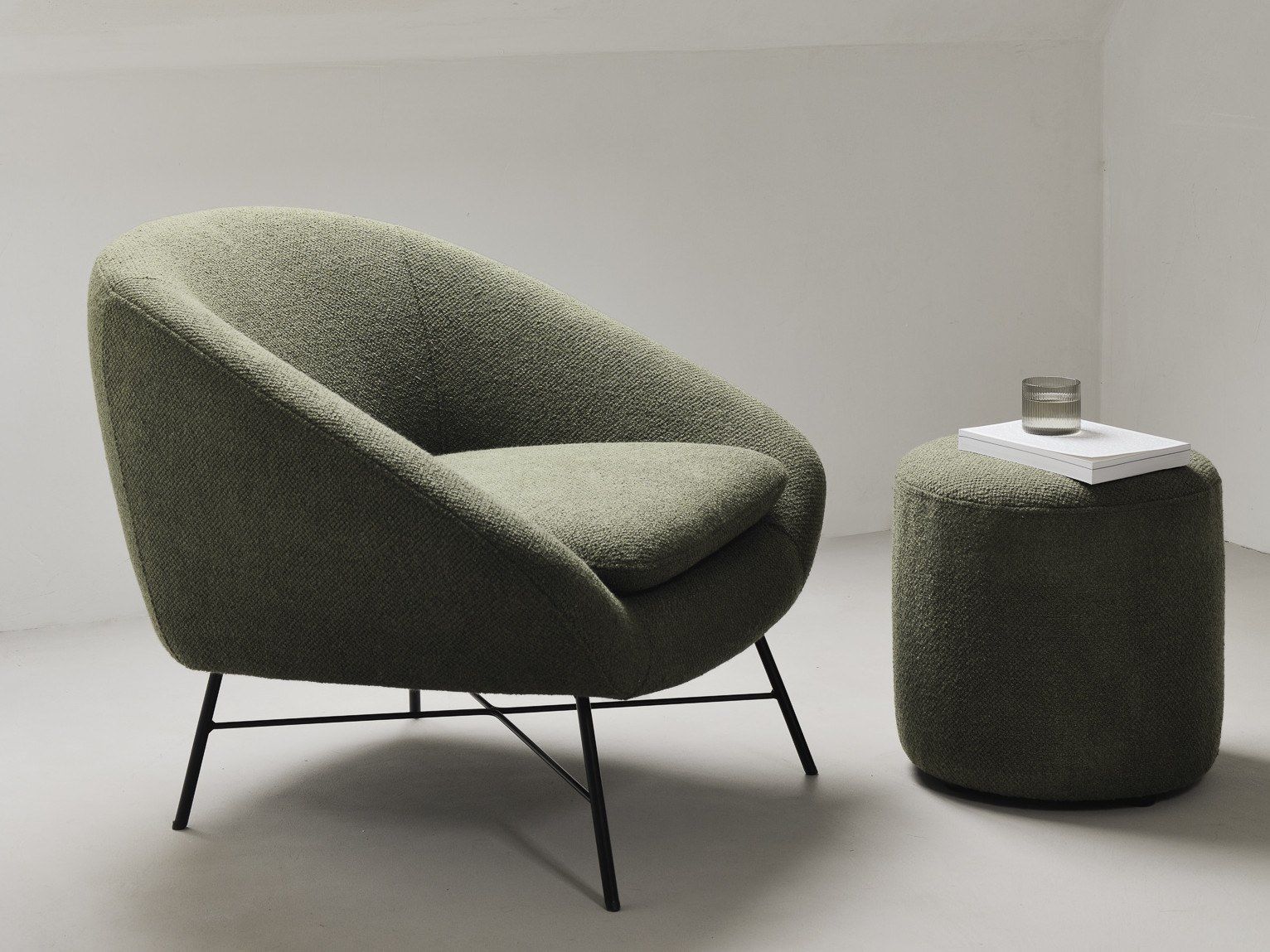 Круглый пуф из ткани Ethnicraft Курган ARCH-00060889 - Вид №4