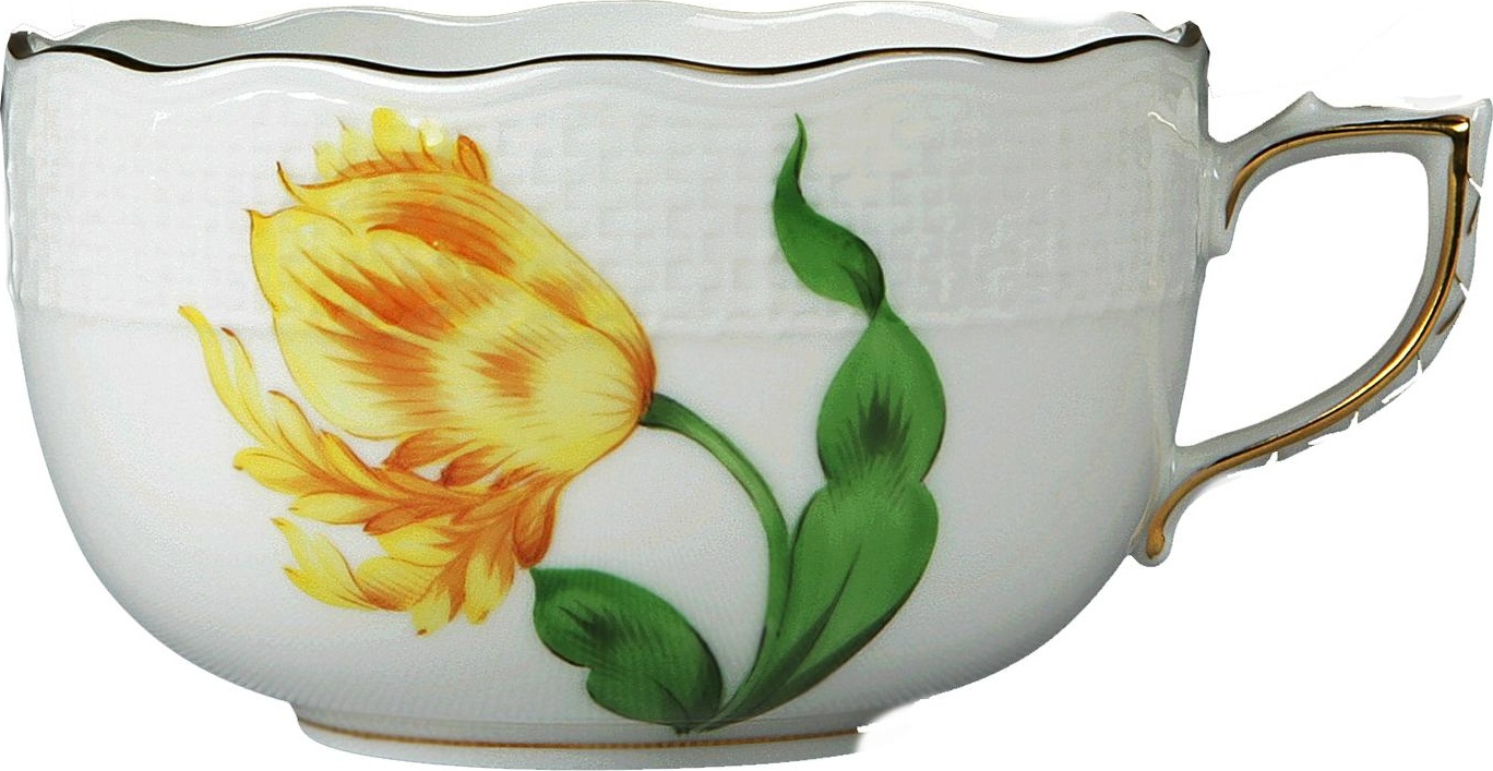 53531 Herend Чашка чайная 200мл "Китти" (желтая) Фарфор, Керамика 
