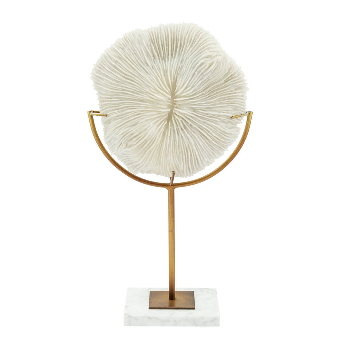 600877-10 ABHIKA КОРАЛЛ ДИСК + ПОДСТАВКА WHITE 