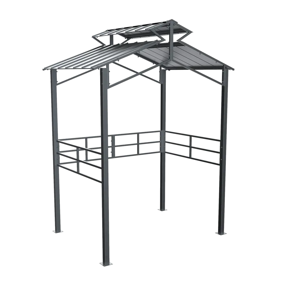 Навес для гриля Rain 240x120x179 см черный Santreyd STLM-2026961