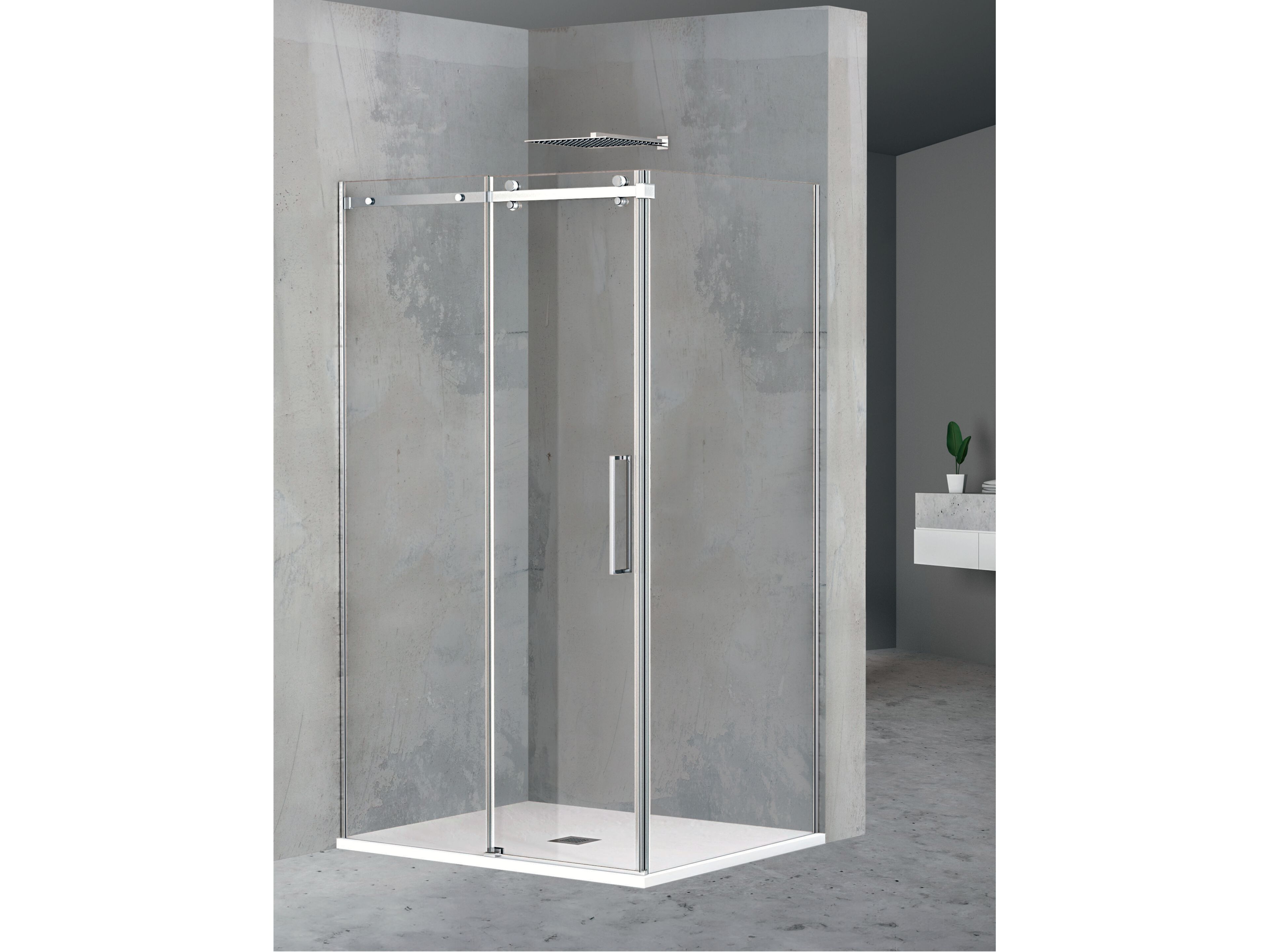 Угловая душевая кабина из хрусталя Metidea Elegant ARCH-00095323