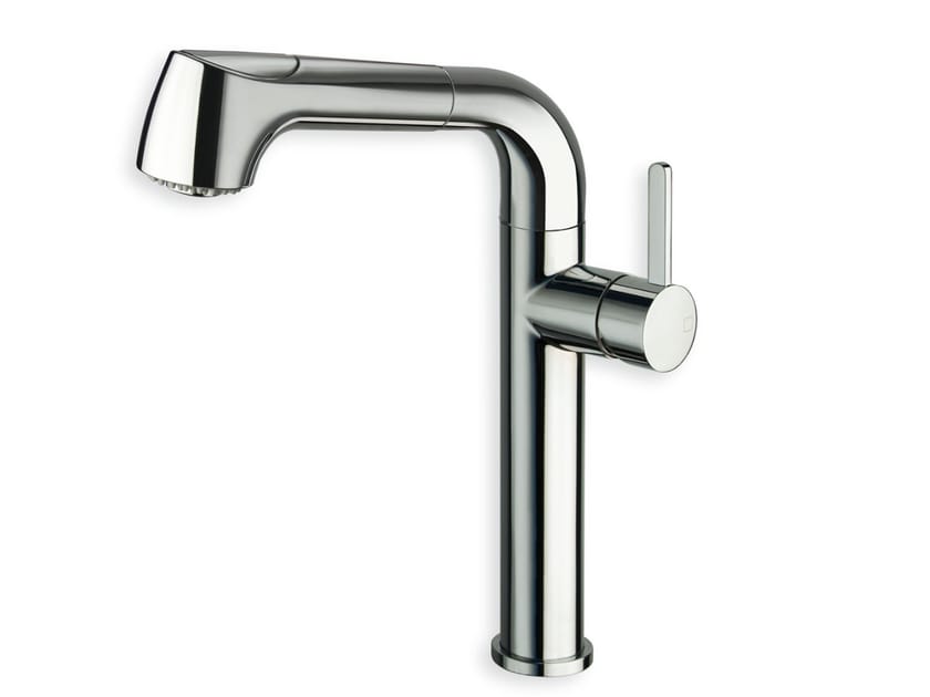Однорычажный смеситель для кухни с выдвижным ручным душем CRISTINA Rubinetterie кухня-Contemporary Collection ARCH-00034511