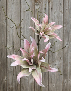 7953 508 a3 Искусственный мягкий цветок 'Blossom Branch', 2 цветка, 105 см, розово-зеленый H-andreas