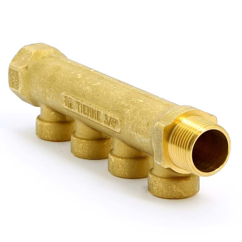 Коллектор НВ 3/4" TIEMME 4 выхода 1/2"В 36мм 1910038 - Вид №1