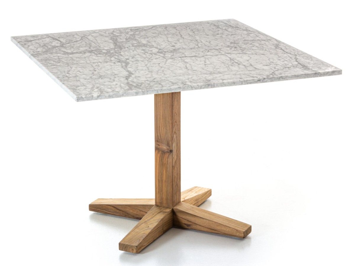 Восстановленный деревянный и мраморный садовый стол Gervasoni Jeko ARCH-00026964