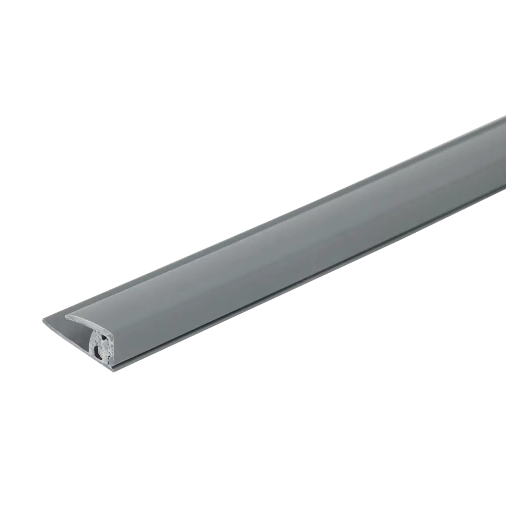 Профиль старт/финиш KREAFORTA ПВХ темно-серый 18x2700 мм для панелей 4 мм STLM-2199567