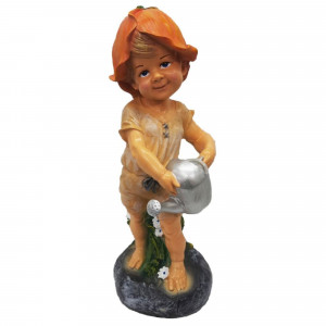 84549170 Фигура садовая «Мальчик на камне с лейкой» высота 49 см
