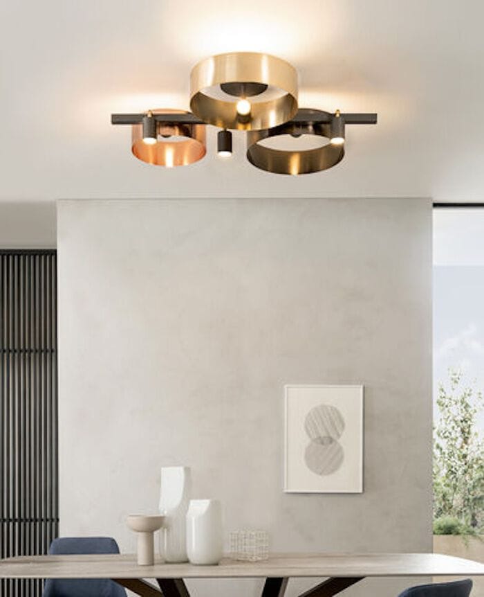 Окрашенный металлический настенный / потолочный светильник RIFLESSI Led Loop ARCH-00024261 - Вид №3