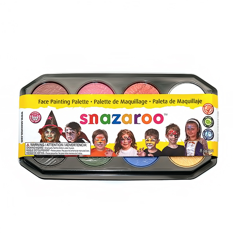 1194040/1172039 Мини набор профессионального грима 8 цв. 18 мл Snazaroo 