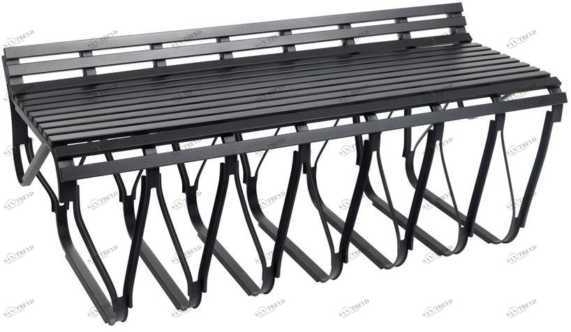 Schönbuch Скамья из крашеного металла со спинкой Upon Schonbuch sun-id-1462367