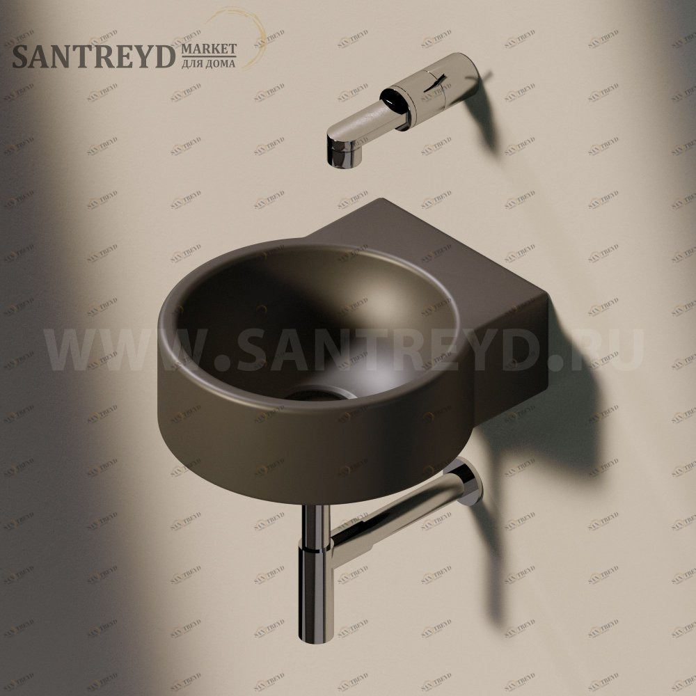 50597006 Подвесная раковина настенная круглая Ceramica Flaminia Twin