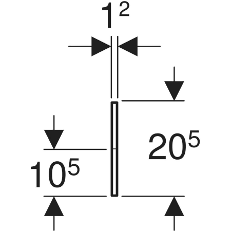 430060304 Фронтальная декоративная панель Geberit Bambini для детской раковины, для четырех смесителей для раковины, более низкая раковина справа Geberit  - Вид №2