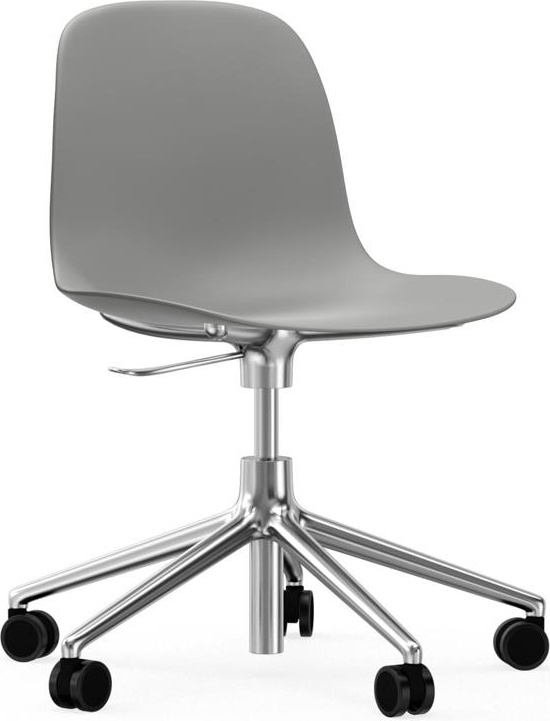 606041 Кресло Swivel 5W Gaslift Alu Grey Normann Copenhagen Form