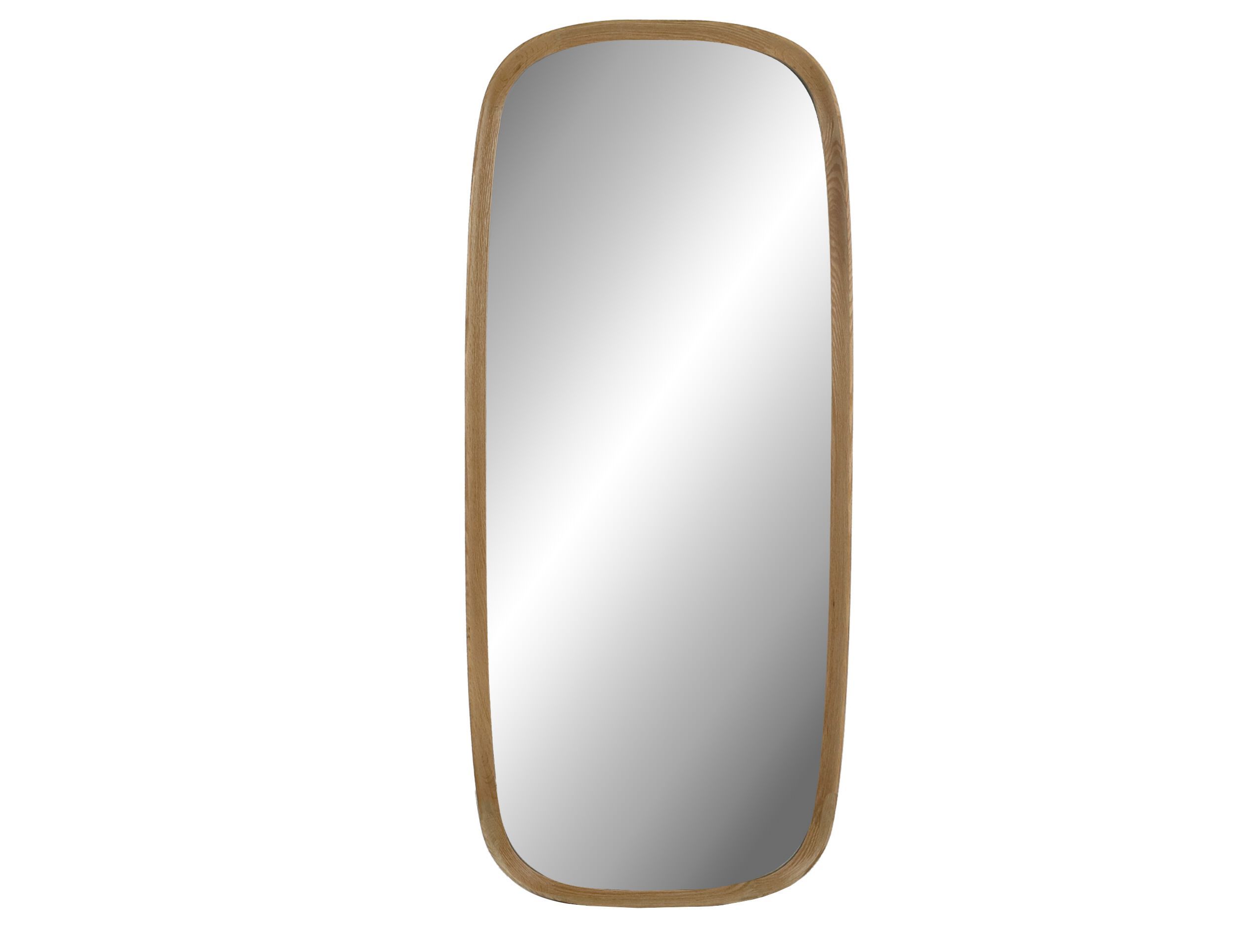 Прямоугольное зеркало из дуба с рамкой POMAX QUERCUS ARCH-00071044