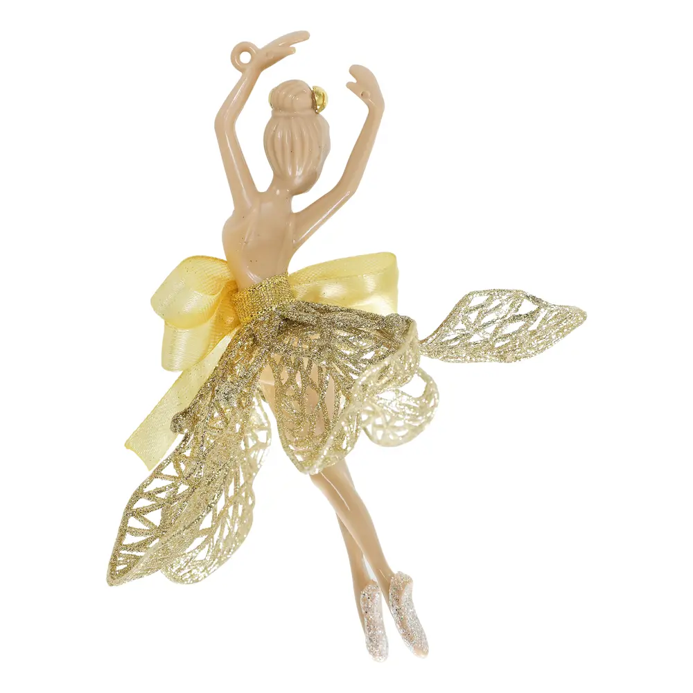 88458709 Новогоднее украшение Балерина 15x13 см цвет золото STLM-0953891 Santreyd  - Вид №2