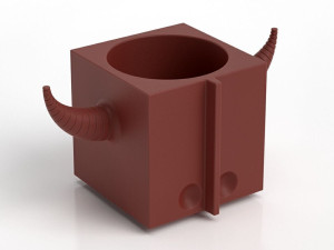 Квадратный полиэтиленовый садовый горшок