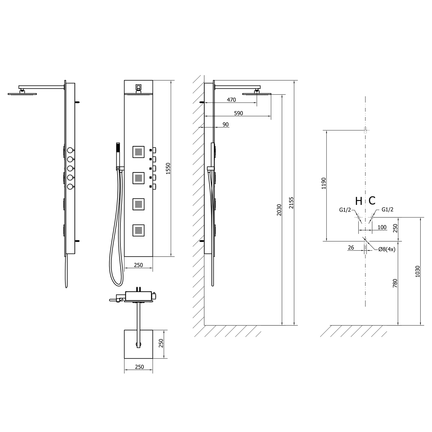 80216 Polysan Панели для душа  - Вид №4