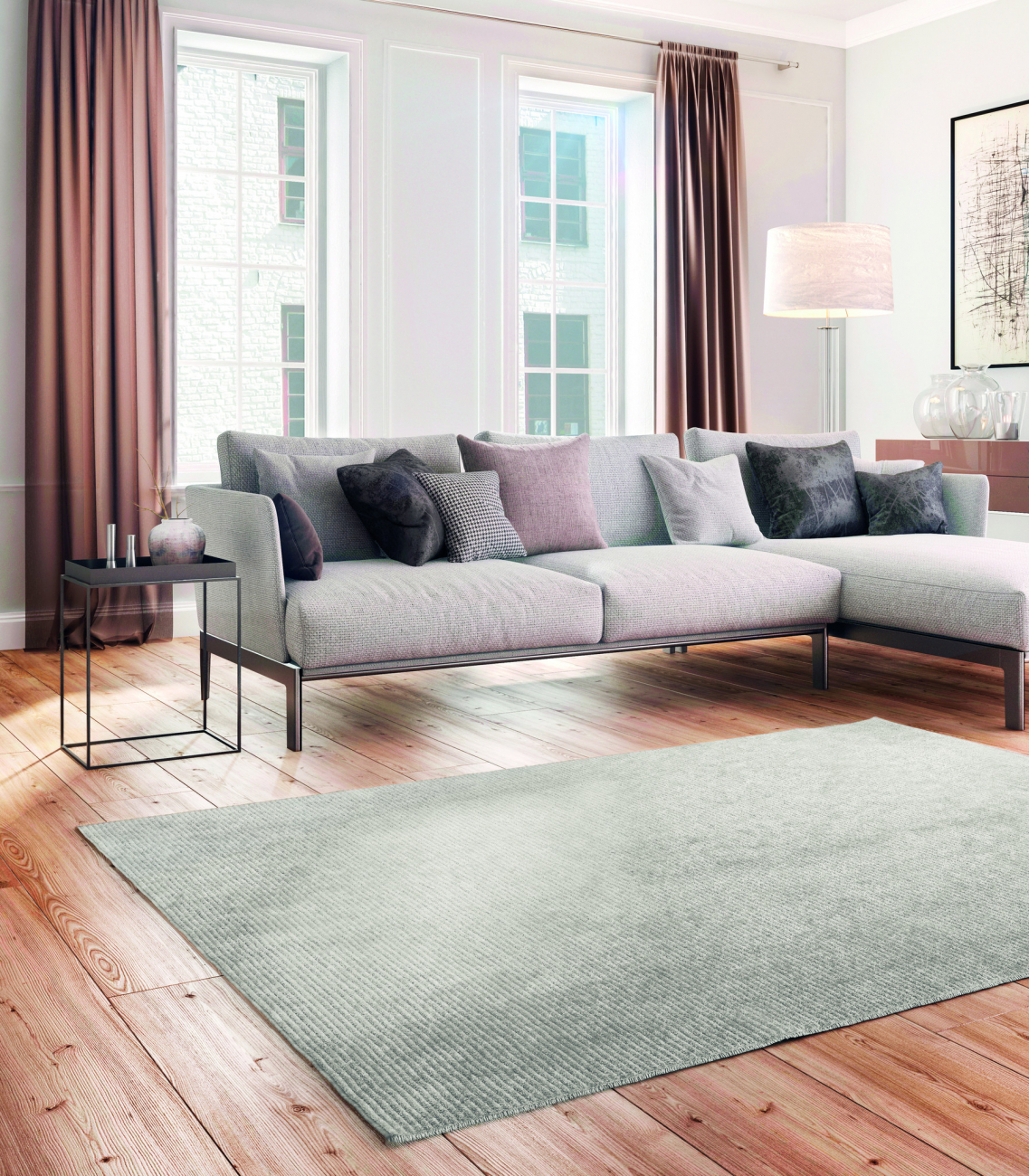 Ковер Lita Светло-серый 160*230 CARPETDECOR HANDMADE, ДЕТСКИЕ 240212 Серый  - Вид №1