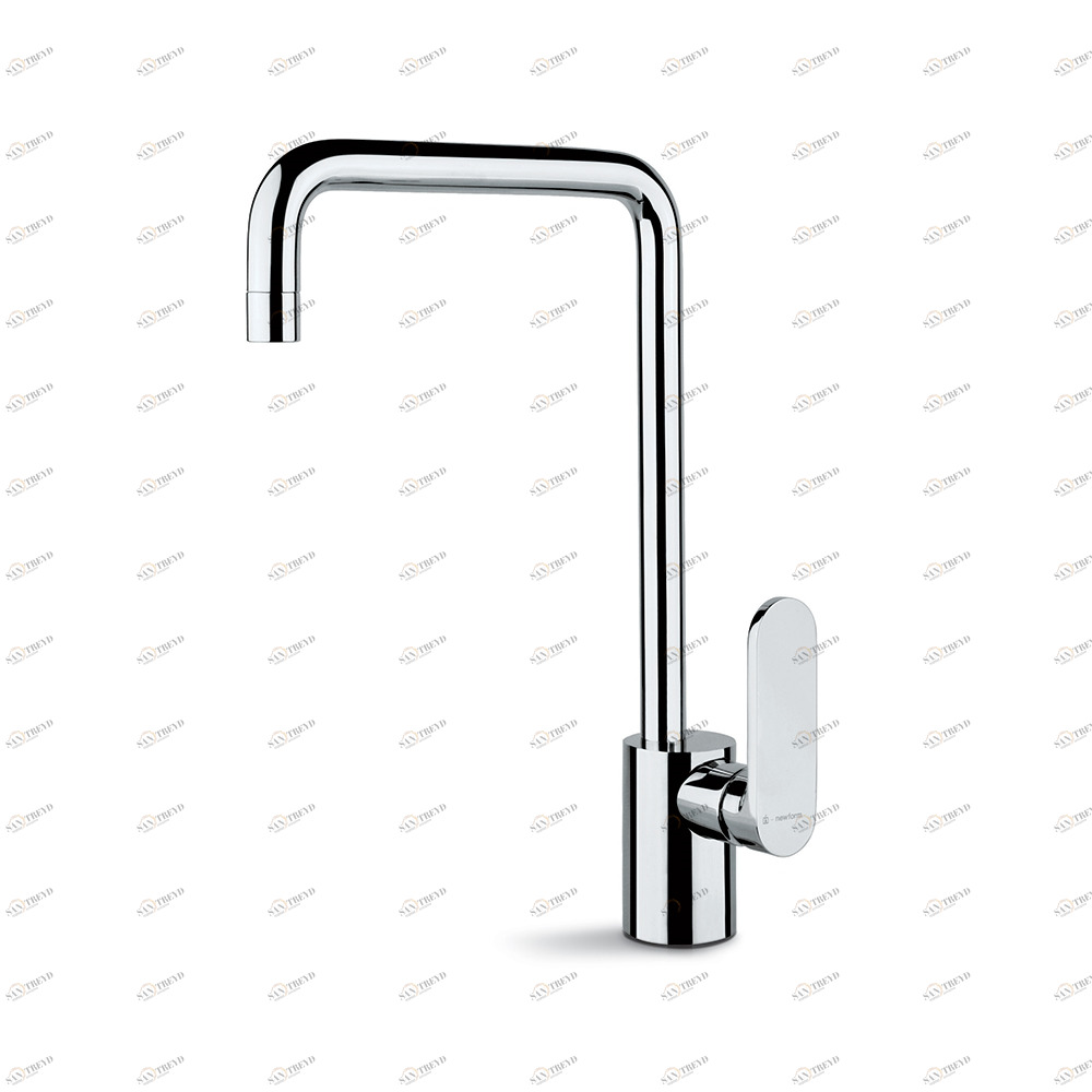 Смеситель для мойки, однорычажный, с прямоугольным изливом X-LIGHT NEWFORM Италия 64101