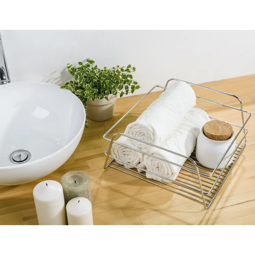 Корзина для хранения «Модулус» цвет хром Santreyd STLM-2107915 - Вид №4