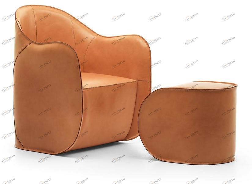 EPÒNIMO Кожаное кресло с подлокотниками Exo Ex001