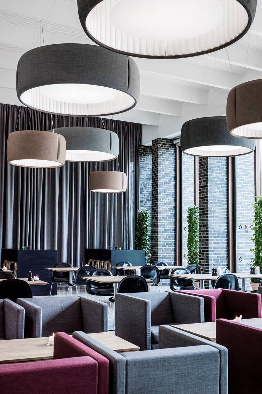 LUCEPLAN Звукопоглощающий подвесной светодиодный светильник в ткани sun-id-1450265 - Вид №3