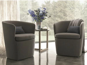 MisuraEmme Кресло с обивкой из ткани с подлокотниками Atelier