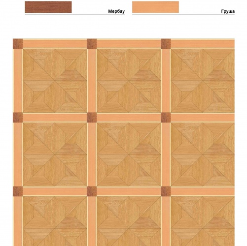 Художественный паркет Da Vinci Щитовой 26-492 Дуб (Гладкая) 500х500 мм 26010492 - Вид №1