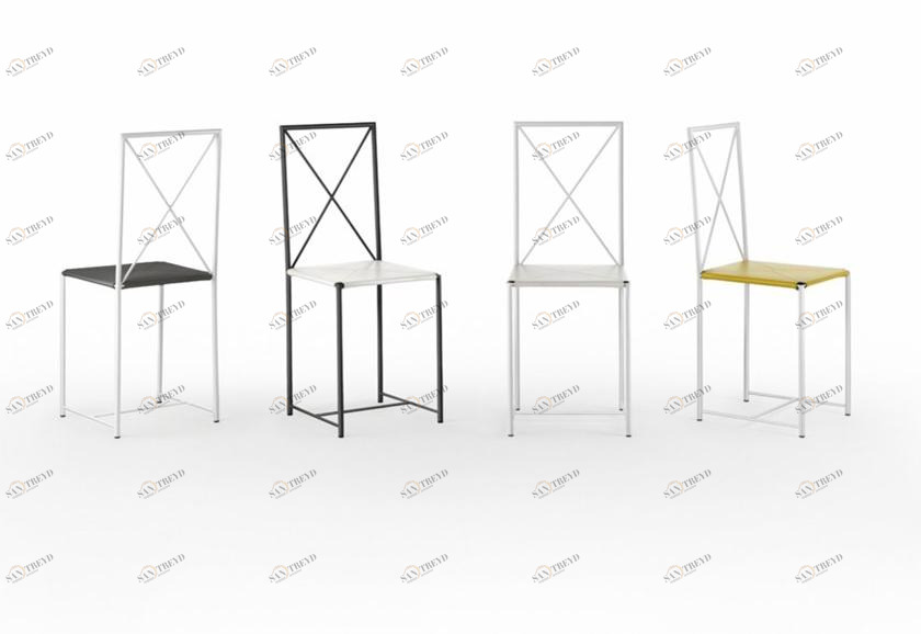 Flexform Металлический стул с открытой спинкой Moka sun-id-1463162