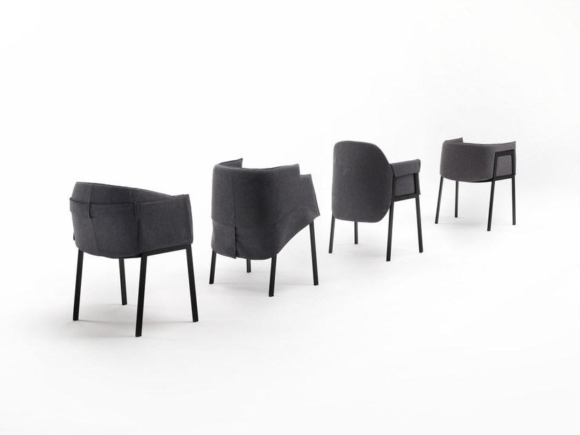 Living Divani Стул из ткани с подлокотниками sun-id-1366383 - Вид №2