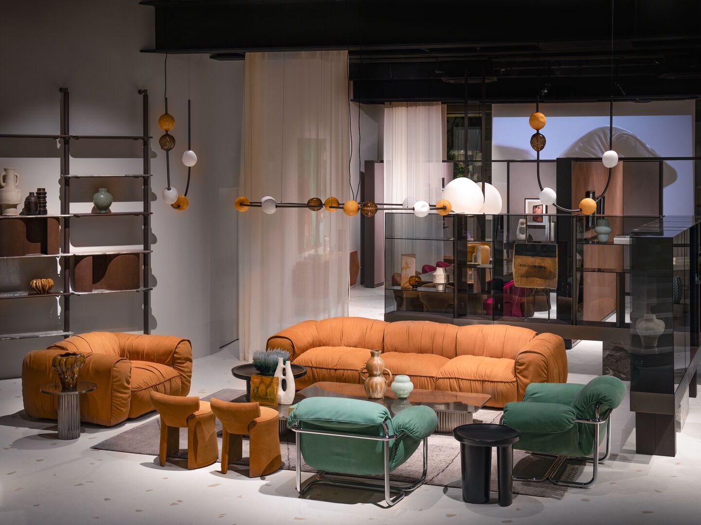 Кожаный линейный диван Baxter Чикаго ARCH-00026388 - Вид №2