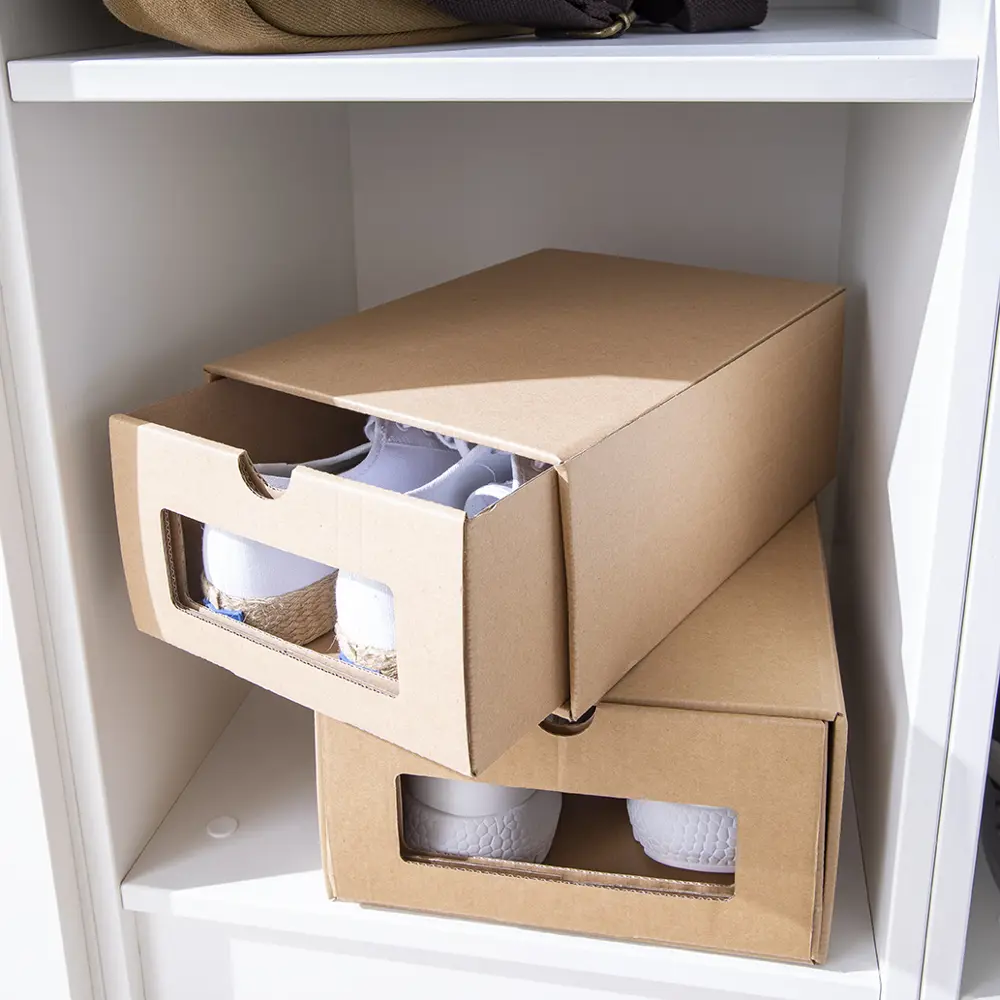 Коробка для обуви Spaceo 23.5x13.5x35 см картон 2 шт STLM-2010655 - Вид №7