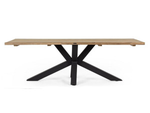 Прямоугольный стол из тикового дерева и алюминия