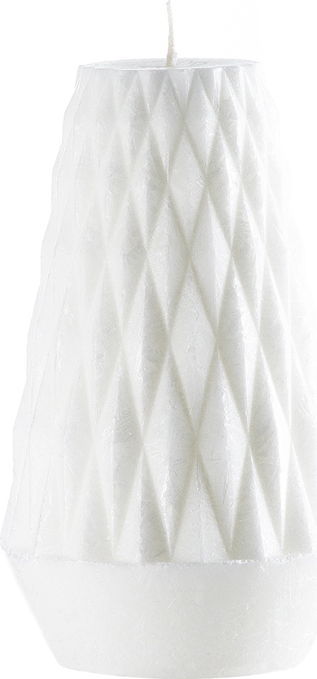 10617471 Point a la ligne Свеча 14,5см "Оригами" (белая) Воск 