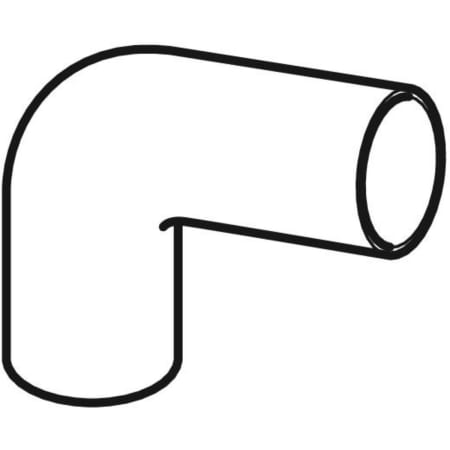 363.083.16.1 Соединительное колено Geberit PE 90°, под манжету Geberit  - Вид №1