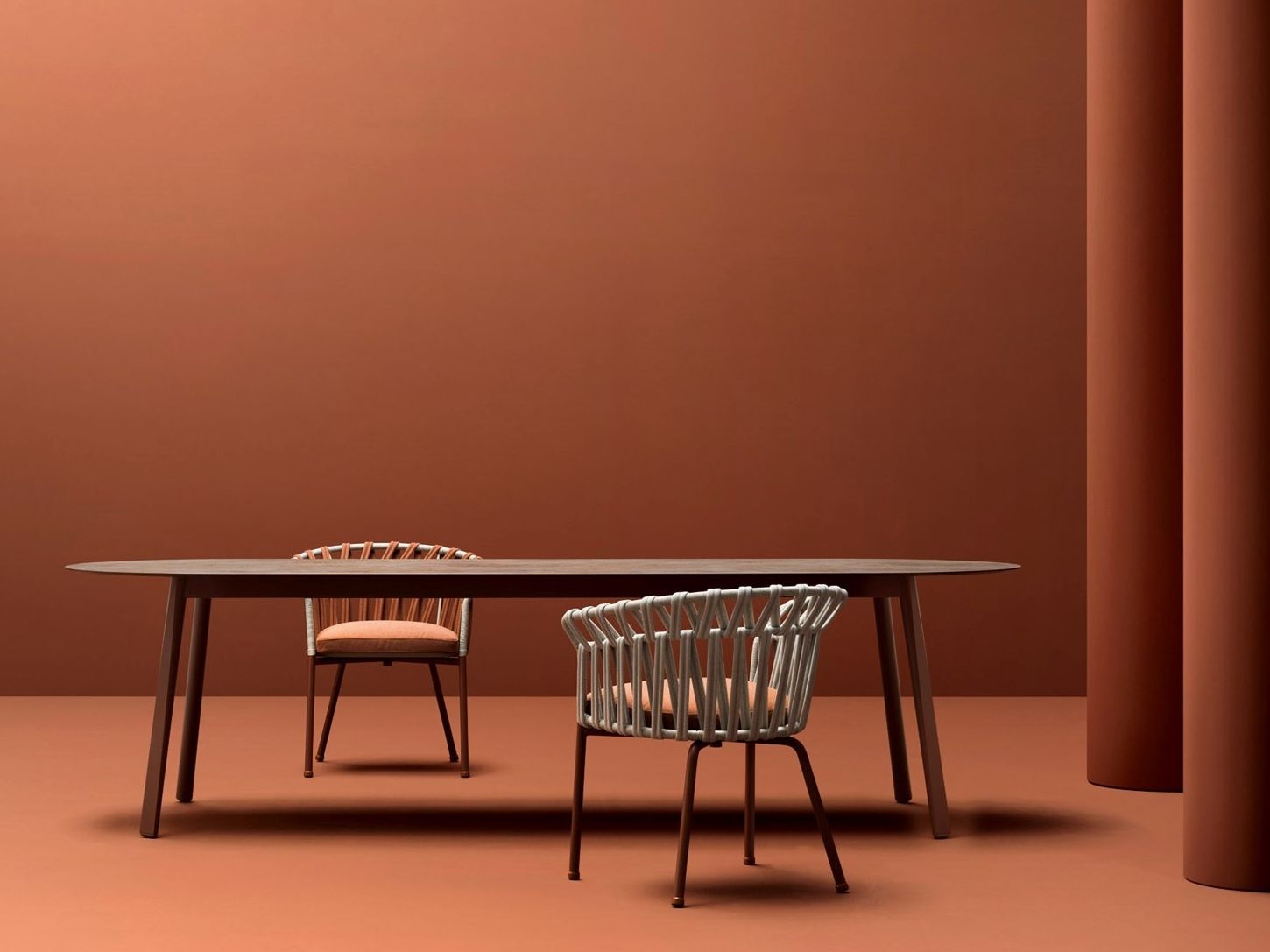 Алюминиевый овальный садовый стол Varaschin Эмма ARCH-00088653 - Вид №4