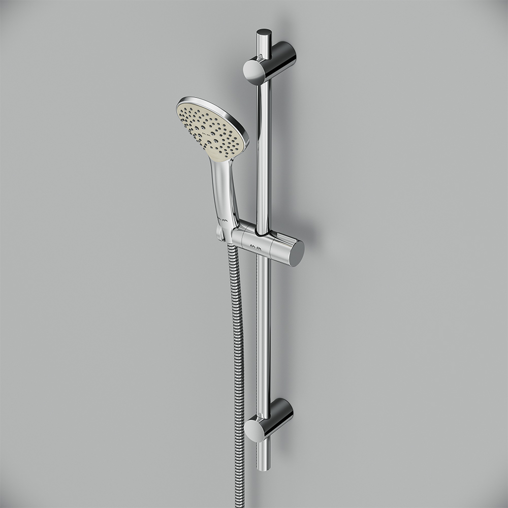 F0190100 душ.комплект: ручн.душ 3 ф-ции d 110 мм штанга 700 шланг 1 750 мм хром шт. AM.PM Gem - Вид №2