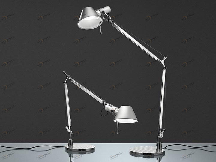 Artemide Настольная лампа из алюминия с гибким кронштейном Tolomeo A005500