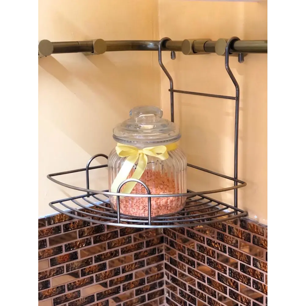 Полка угловая малая Delinia 20.5x20.5x25 см сталь бронза STLM-2001759 - Вид №3