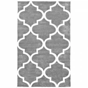 Ковер Trelli серый 300х400 DOLLY CAPRETS ДИЗАЙНЕРСКИЕ, ТРЕЛЬЯЖНЫЙ УЗОР 015161 Белый;серый