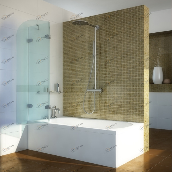 80X150GV002A Душевое ограждения на борт вынны GUTEWETTER Германия LUX