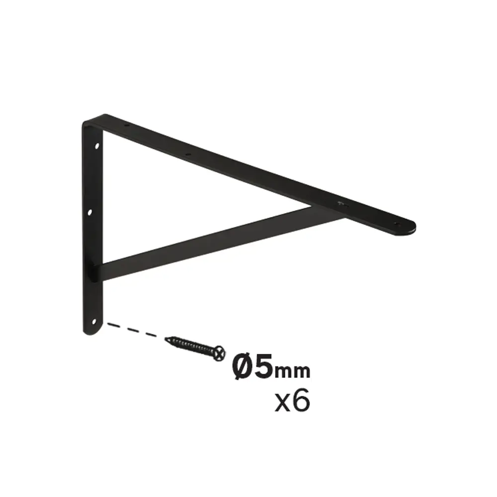 Утилитарный кронштейн Dolmen 26.8x40 см нагрузка до 60 кг цвет черный Santreyd STLM-2015968 - Вид №4