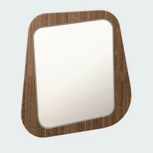 Зеркало настенное малое в темном шпоне светло-серое Woodi WOODI ДИЗАЙНЕРСКИЕ 00-3966388 Серый
